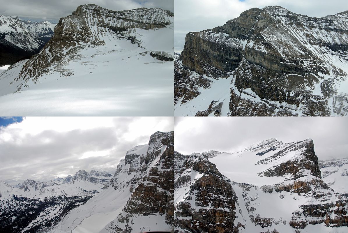 30 Mount Gloria Close Up From Helicopter Between Mount Assiniboine And Canmore In Winter